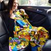 1pc The Simpsons (2) Printing Blanket - Soft, All-Season Throw for Living Room, Beroom,Personalize Gift with Aorable Cartoon esign