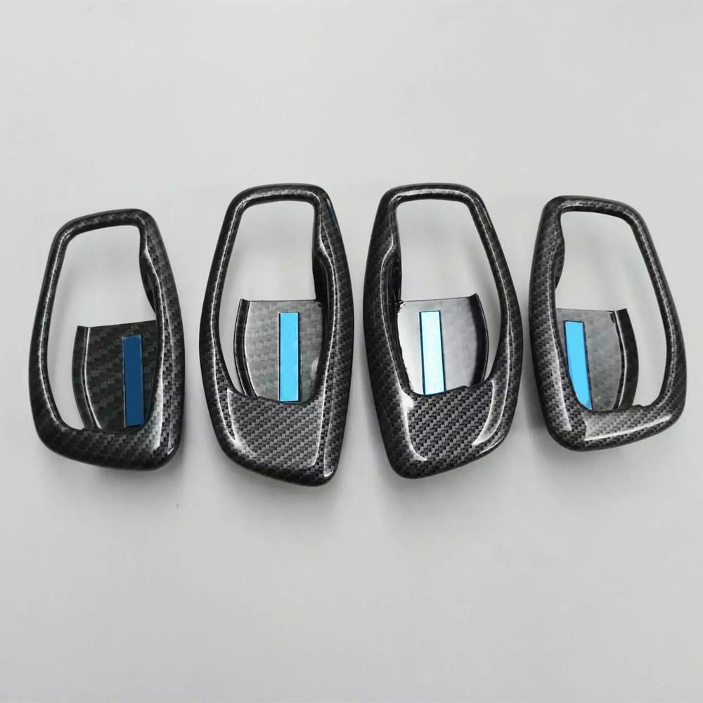 For Jeep Compass 2017‑ ABS Chrome Inner Door Handle Bowl Cover Trim Frame Car Interior Styling Protector Sticker Accessory