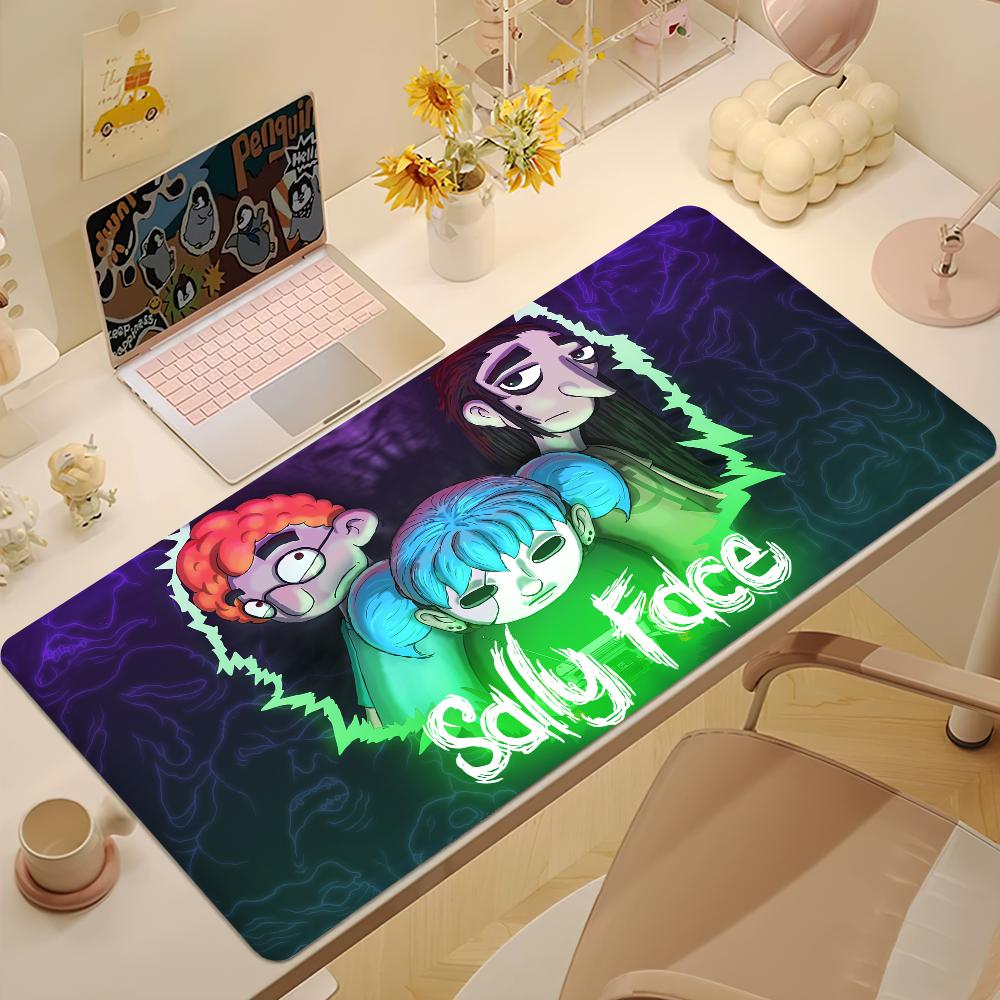 Игровой S-Sally Face S Коврик для мыши Большой коврик для стола Клавиатура Эргономичный Офисный Резиновый Игровой ПК Нескользящий Противоизносный Домашний Индивидуальный Лучшая Цена