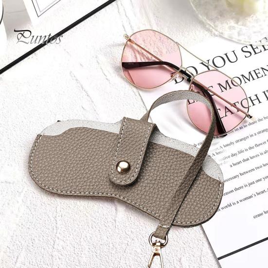 Мягкая сумка для очков из искусственной кожи, чехол для солнцезащитных очков, портативный органайзер для очков с крючком для ключей, легкий чехол для очков для друзей, семьи