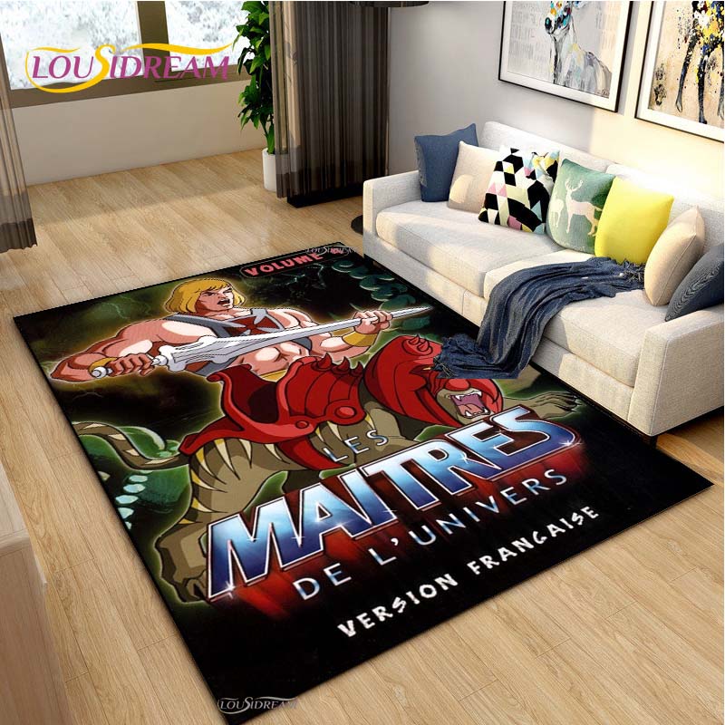 He-man masters Cartoon Carpet for Living Room Bedroom Rug Kitchen Kids Door Unslip Floor Mat Birthday gift photography props Rug