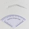 Eyebrow Design Ruler Portable Fast Drawing Guide Professional Eyebrow Shaping Tool for Beginners Pros