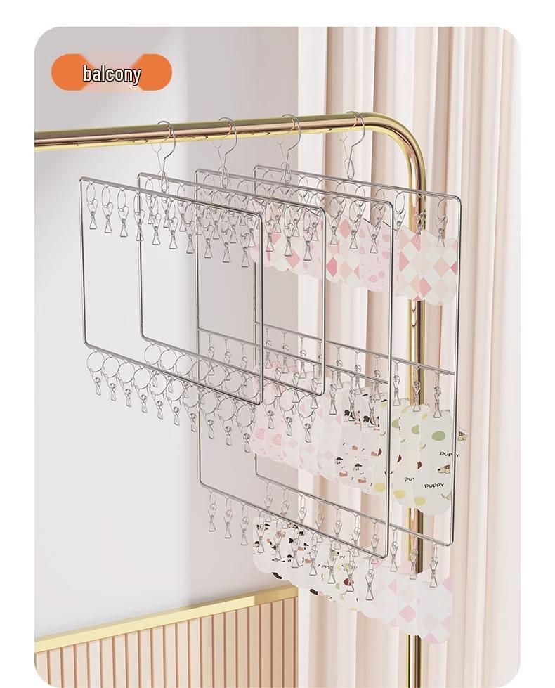 Подвесная стойка-органайзер для шляп с прищепками