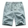 Летние хлопковые повседневные шорты, мужские бермуды с эластичной резинкой на талии, удобные мужские рабочие шорты