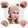 Cozy Warm Caps for Shopping Slouchy Knitted Hat, Women Men Autumn Winter Soft Thermal Hats Sports Ski Cap, Solid Color Skull Cap Hiking Outdoor Walks