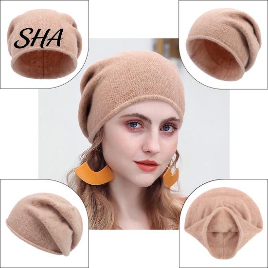 Cozy Warm Caps for Shopping Slouchy Knitted Hat, Women Men Autumn Winter Soft Thermal Hats Sports Ski Cap, Solid Color Skull Cap Hiking Outdoor Walks