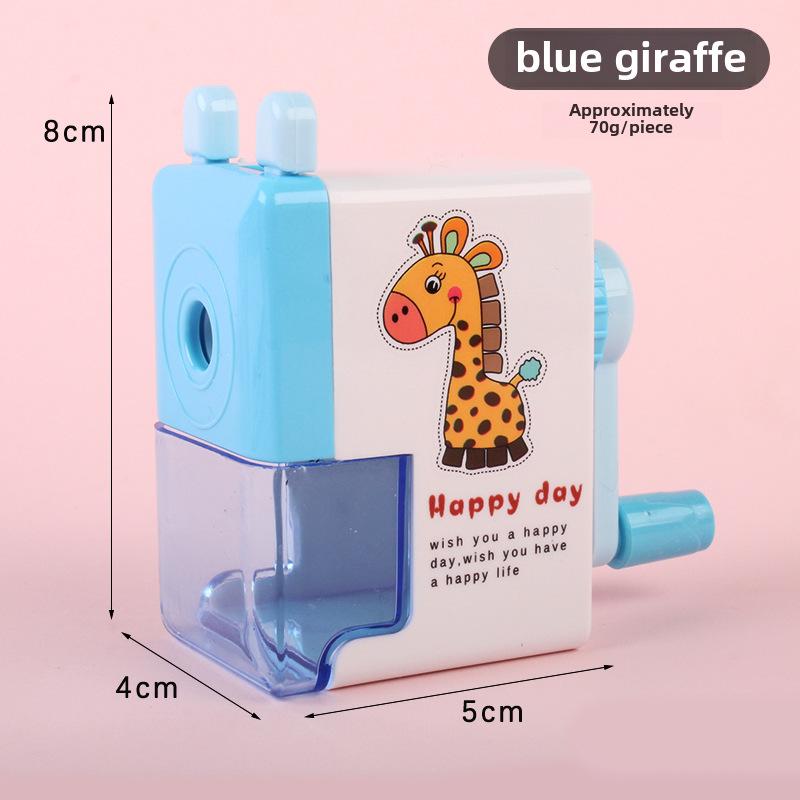 Точилка для карандашей с ручкой Cartoon - креативный, трудосберегающий дизайн с одним отверстием для студентов