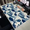 Japanese Blue Waves Art Mouse Pad XXL Gaming Rubber MousePads Large Office Long Mousepad Rubber Table Mat desk Accessories Rug