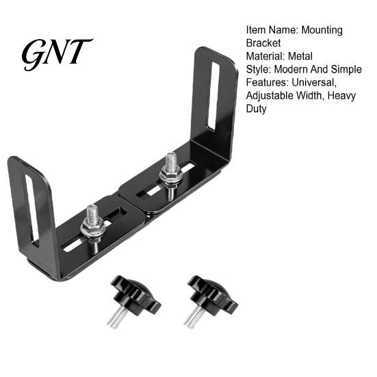Vehicle Equipment Mount for Scanners Universal CB Radio Bracket, Adjustable 6-10 Inch Heavy Duty Durable Black Metal Mounting Kit Device Holder, Slide