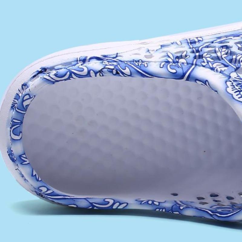 Женские летние полые сандалии, дышащие болотные тапочки, противоскользящие сабо для женщин