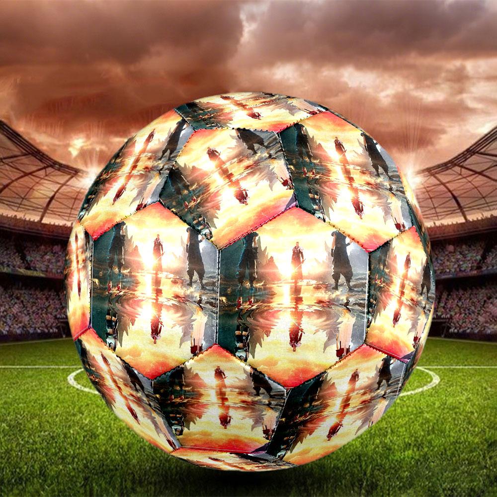 Final Fantasy Print Size 5 Soccer Ball, Standard Match Football for Sports Game and Team Practice, Ideal Gift for Soccer Fans