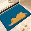 Cartoon P-Psyduck Door Mat Washable Non-Slip Living Room Sofa Chairs Area Mat Kitchen Doormat Area Rug