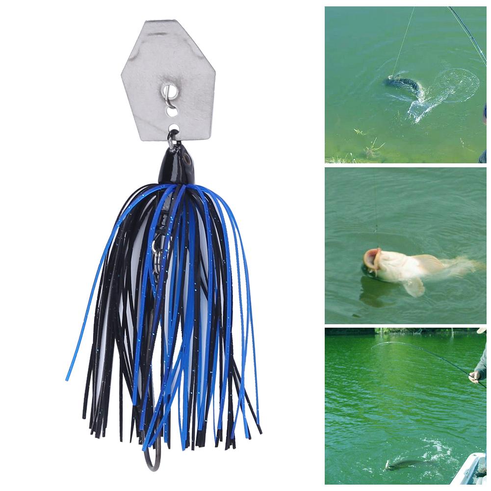 10 см 11 г Металлическая приманка Блестящий Bottom Beard Lure Рыболовные приманки Рыболовные снасти Аксессуары 6 шт. Комплект