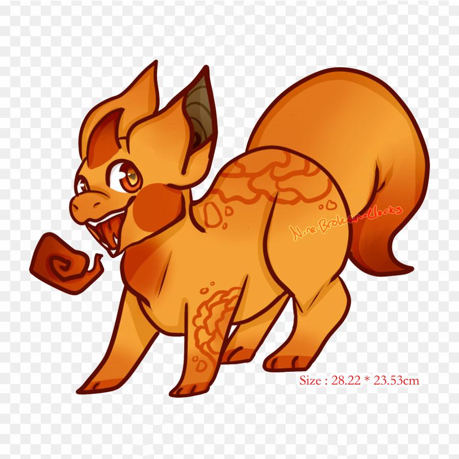 Cartoon Red Cat Iron On Heat Transfer Printing Vinyl Patches Sticker for Clothes DIY Appliques Washable Patches