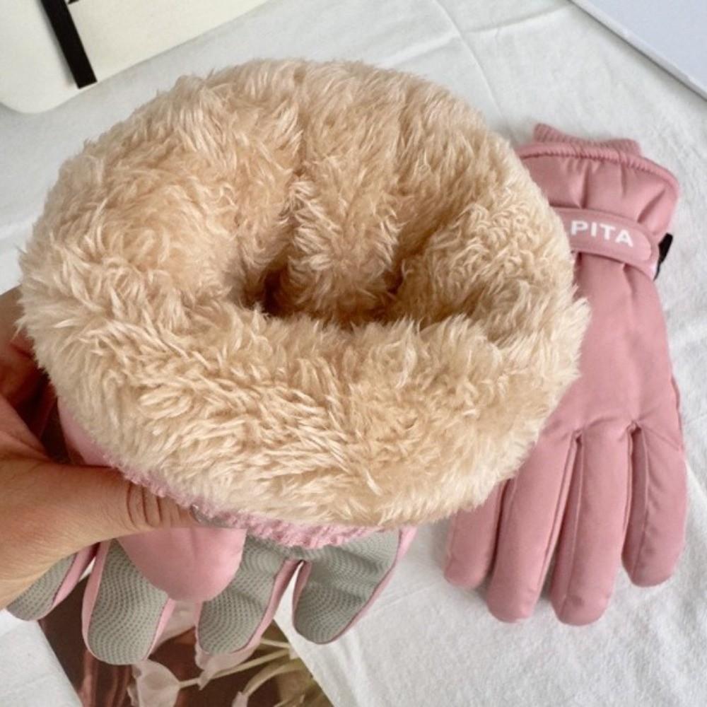 Сохраняйте тепло Теплые лыжные перчатки Сенсорный экран Зимние варежки Новые утолщенные термоперчатки Женские Девичьи