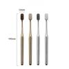 Gold Silver Soft Toothbrush Electroplate Dental Brushes Luxury Adult Tooth Brush  Men