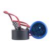CNC 1pc 22mm AC50-500V 0-100A Volt Voltage Tester Meter Round Mini Digital Voltmeter Ammeter Dual LED Indicator Pilot Lamp Light