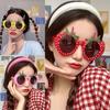 Strawberry Party Glasses Picnic Party Sunglasses Photo Decorations Funny Birthday Summer Party Prop Adult Kids Cute Dress Up Toy