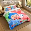 Custom Name Text Bedding 3Pcs Set,El Payaso Plim Plim 1 Duvet Cover 2 Pillowcases Soft Bed Linen For Gift