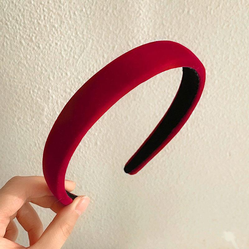 New 2022 High-End Retro Red Headband for Women - Perfect for Autumn, Winter & Holidays