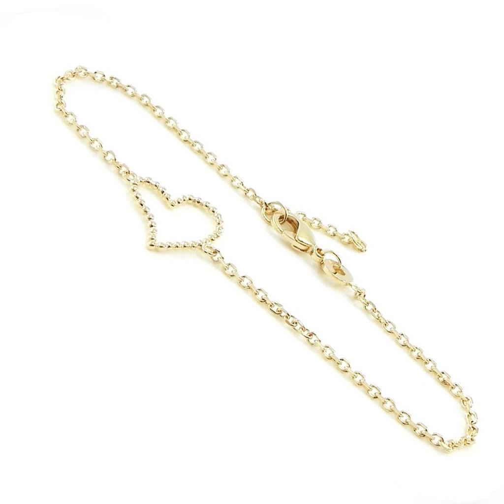 Les Trésors De Lily [I9101] - Позолоченный браслет «Любовь» - 15х15 мм.