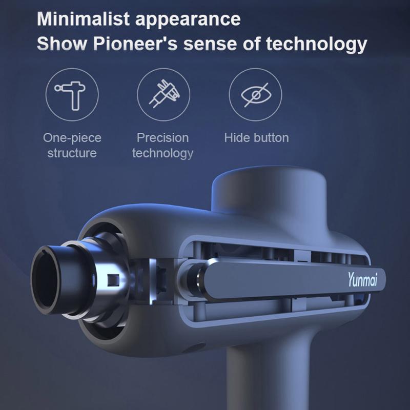 2020 Xiaomi Mi Yunmai Fascia Gun Pro Базовый беспроводной ручной электрический пистолет для массажа мышц тела Ударный пистолет для тренировок Беговая терапия Облегчение боли в мышцах