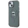 Karl Lagerfeld Klhmp15Shlskik Iphone 15  6.1 Czarny/Black Hardcase Iml Metal Karl Head Magsafe