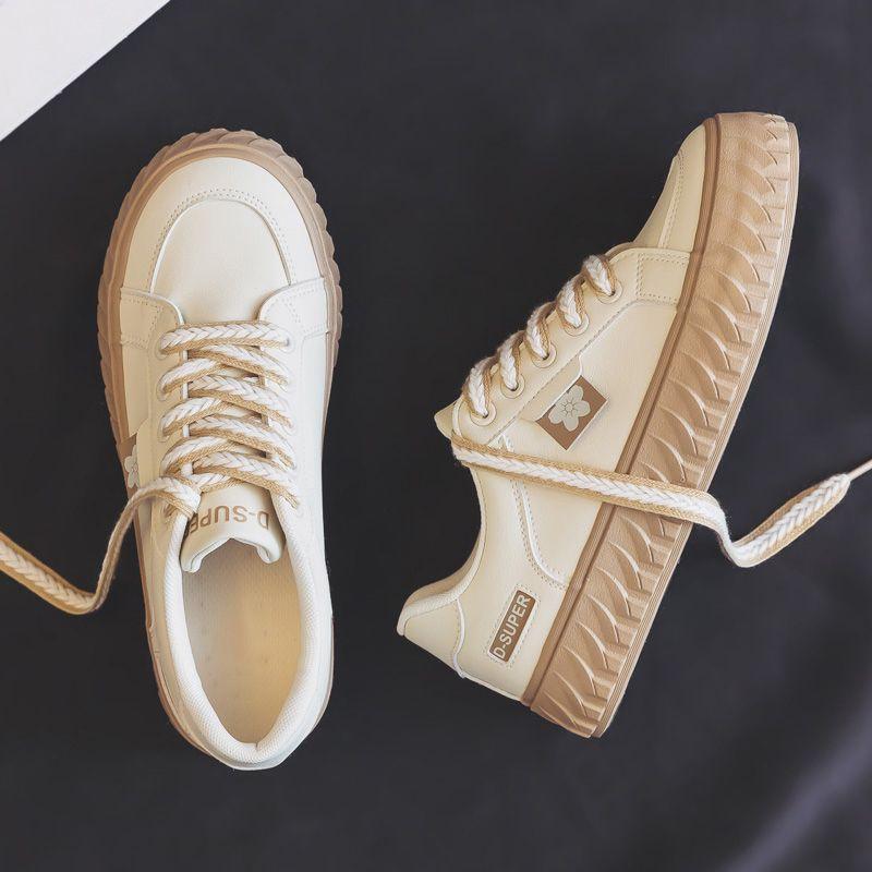 Модная женская обувь на шнуровке Kawaii Leather Flat Cute Женская обувь Дизайнерская по акции 39 Стильная акция Оригинальная новая распродажа