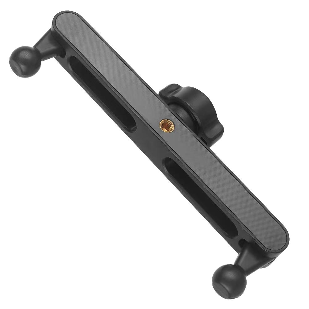 2 в 1 Держатель для мобильного телефона Удлинительная база Отверстие с резьбой 1/4 Рычаг Поворотные аксессуары Длинный шарик Ада H3T3