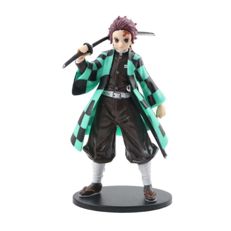 Аниме @Клинок, рассекающий демонов Kimetsu no Yaiba Фигурка Камадо Танджиро Фигурка действия Агацума Зеницу Незуко Воин ПВХ Модель Игрушки