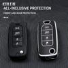 Модный чехол для автомобильного ключа TPU Flip Key Case Cover Shell Fob для Jeep Renegade Compass 2016 2019 4 кнопки складной протектор без ключа аксессуары