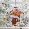 Hanging Rhinestone Ornament Christmas Painting Suncatcher Kit, DIY Faux Pearl Art Crafts for Adults Beginner, Acrylic Xmas