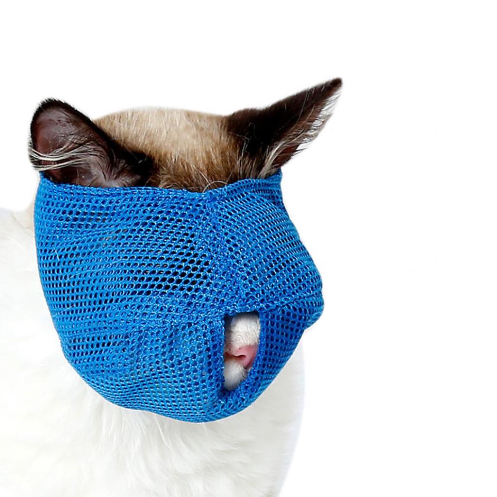 Breathable Mesh Lovely Cat Anti Bite Muzzle Travel Tool Bathing Bag Pet Supplies