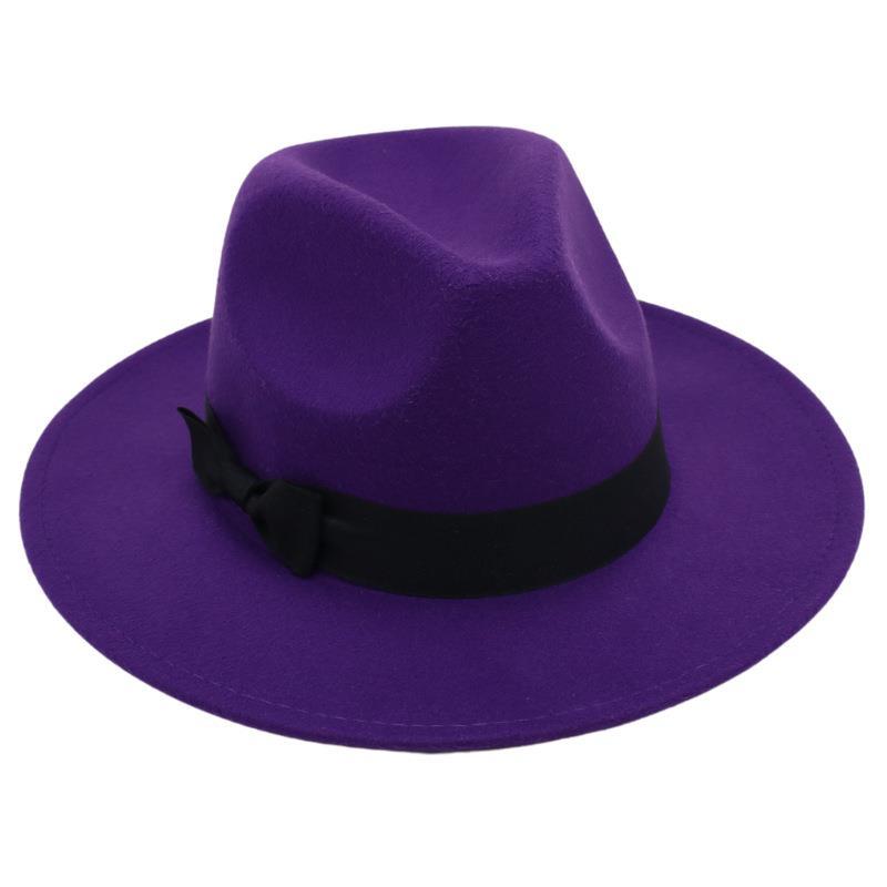 Винтажный цилиндр, бабочка, костюм, джазовая шляпа, мужская и женская, иностранная фетровая шляпа, шляпа Хепберн из твида