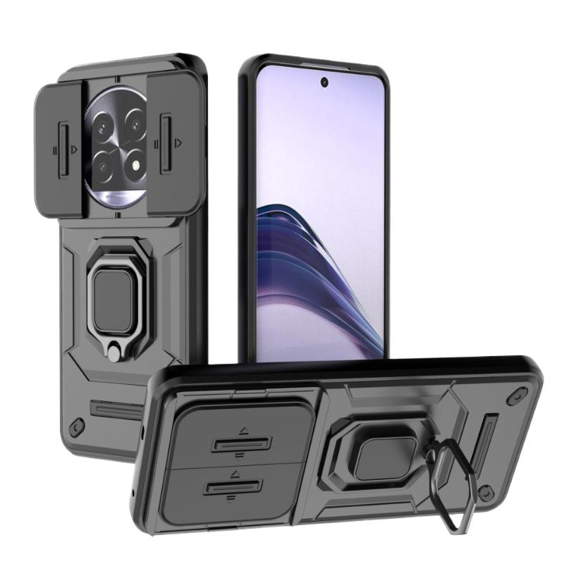 Для OPPO Realme 12 13 Pro Plus 5g задняя крышка противоударный защитный чехол слайдер объектив камеры протектор магнитная подставка держатель Funda Coque