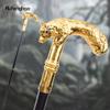 Трость для ходьбы «Золотой волк», модная декоративная трость для джентльмена, элегантная трость для косплея, набалдашник, посох 90 см