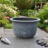 Large Plant Pot, Retro Flowerpot with Drainage Hole, Fruit Tree Water Lily Planter for Indoor Outdoor Plants Patio Garden Decor