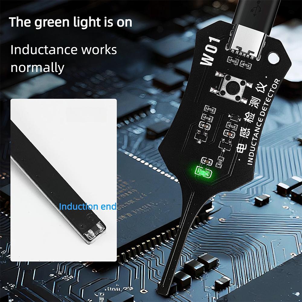 W01 Inductance Tester for Mobile Phone PC Repair Motherboard Electromagnetic Induction Rapid Fault Location Tset Tool