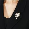 Premium Temperament Elegant Butterfly Brooch Female Natural Mother Shell Pearl High-end Corsage Pin Coat Jacket Accessories