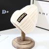 Knitted Winter Hat Women Korean Style Warm Letter For Casual Daily Wear