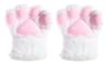 DOKiDOKi Cat Paw Gloves (Set of 2) - Fluffy and Cute, Perfect for Cosplay, Halloween, or As a Transformation Glove (White)