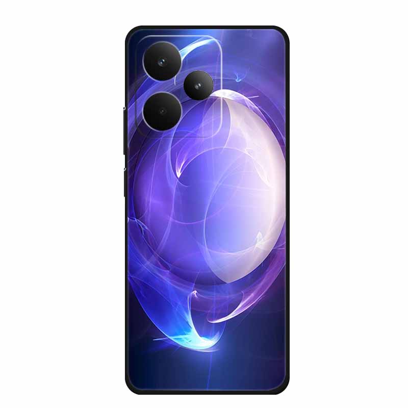Черный силиконовый чехол для телефона Realme P4 Pro Мультяшный кот Мягкий ТПУ Чехол-накладка на заднюю панель Realme P4 Pro Чехол RealmeP4 Pro
