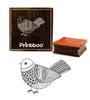 Printtoo деревянный квадратный резиновый штамп с изображением птицы ремесло текстильные штампы Scrap-booking-2 x 2