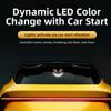 Solar LED Warning Light Suction Cup Cool EYE Ambient Lamp Gifts Car Devil Eye Decorative Light