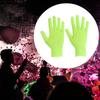 Светящиеся в УФ Неоновые Перчатки Зеленый Ночник Украшение Универсальная Волшебная Перчатка Уличные