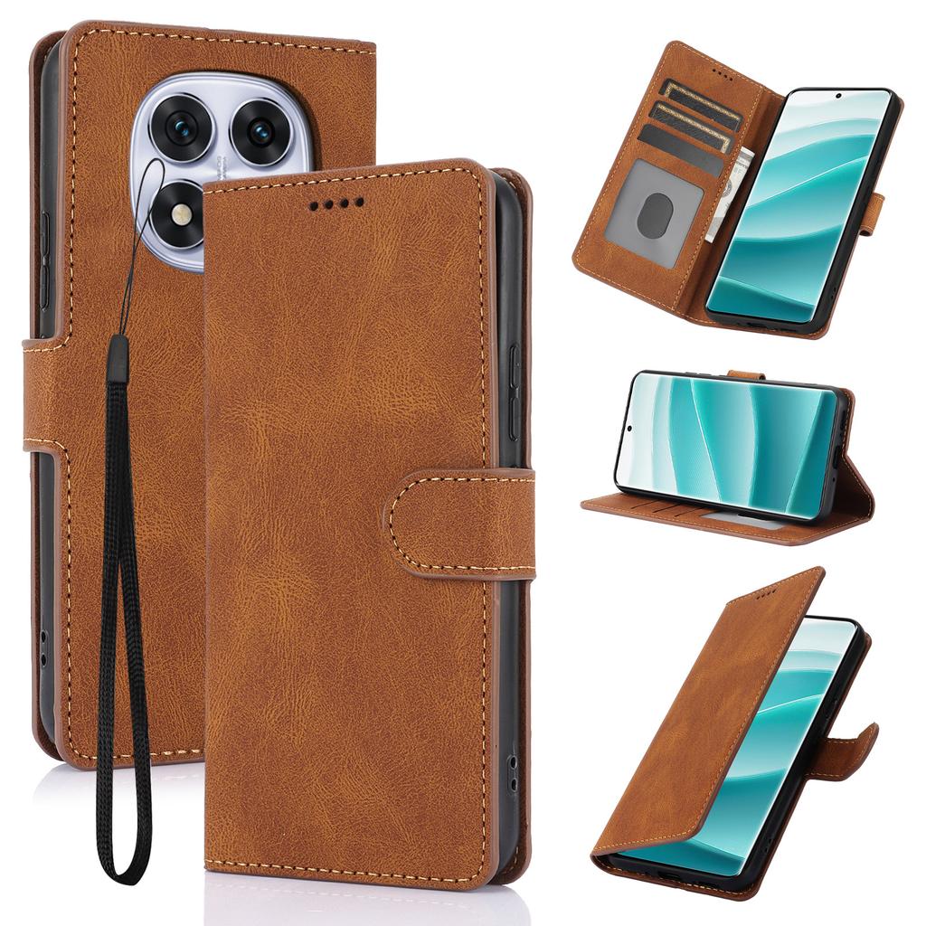 For Xiaomi Redmi Note 14 Pro 4G Case PU Leather Phone Cover with Wallet Stand