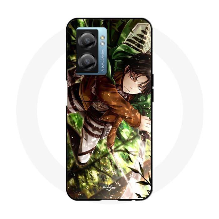 Coque - MANIACASE - Oppo A77 5G - Souple - Attaque des Titans - Blanc