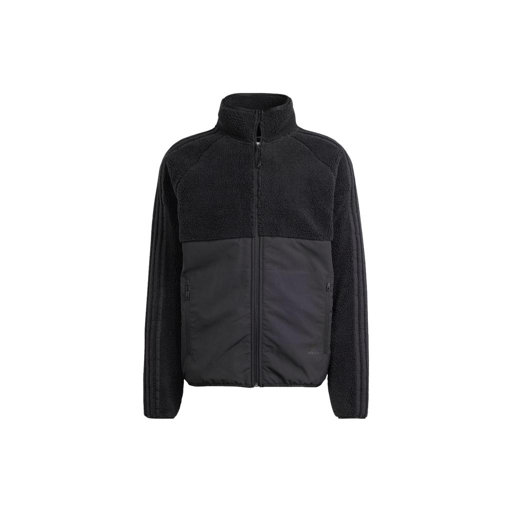 adidas Мужская верхняя одежда из флиса Originals Polar Full-Zip Top черного цвета IM9882