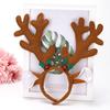 Christmas Headbands Cute Reindeer Antlers Headbands with Bell Christmas Animal Ear Hair Bands for Women Holiday Party Cosplay