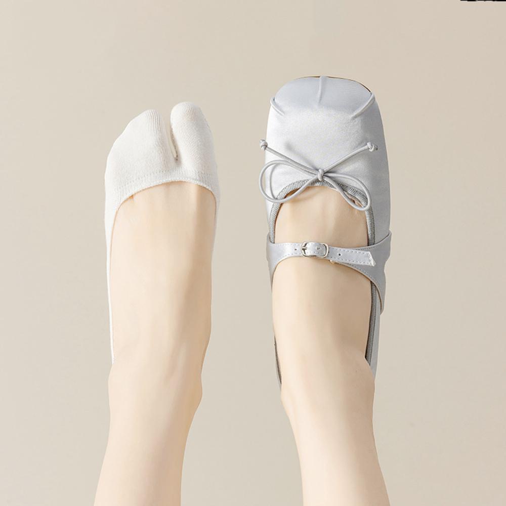 Low Cut Invisible Tabi Socks Thin Separate Toe Boat Sock Breathable Non-slip Two Toe Socks  Summer